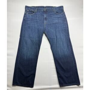Levi's 569 Men's Loose Straight Fit Blue Denim Jeans - Size 42x32 (42x30.5)